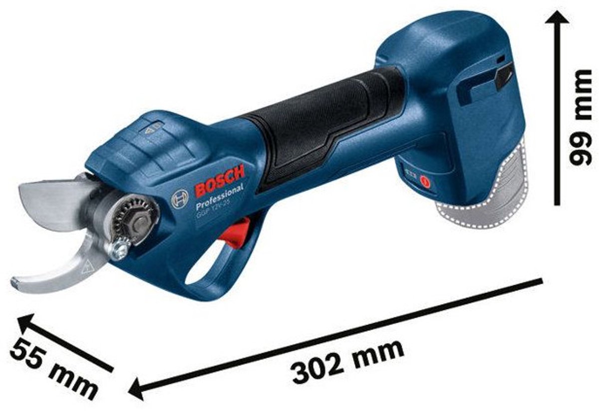 Bosch Professional - 06019K1020 - Pruning shears - 12V - 25 mm