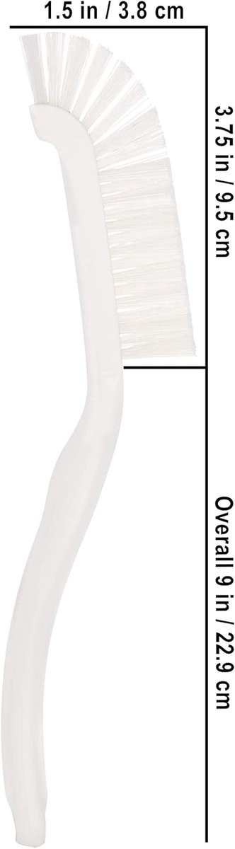 Voegenborstel - Schoonmaakborstel - Sanitair Reinigen - Stevige Nylon Haren - Wit — afbeelding 4