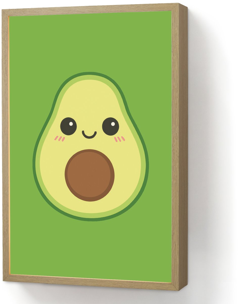 Wandlamp 40x60 cm - Oplaadbaar - Avocado - Groen - Speels - Wandlampen binnen woonkamer - 