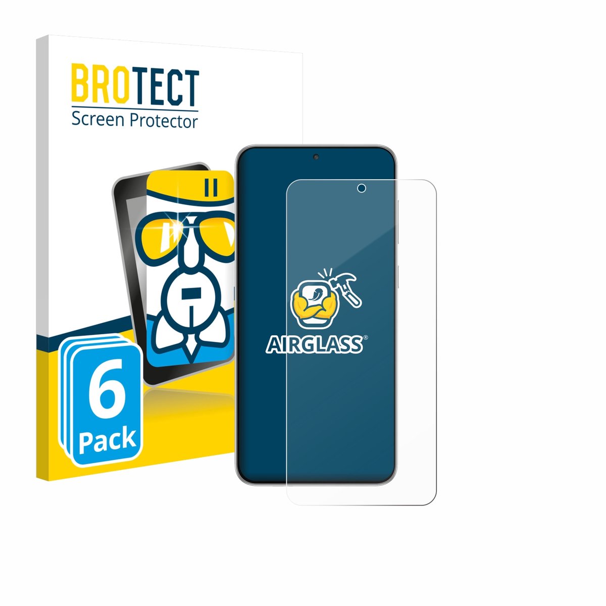 Screenprotector 6 Stuks voor Samsung Galaxy F56 Beschermglas transparant