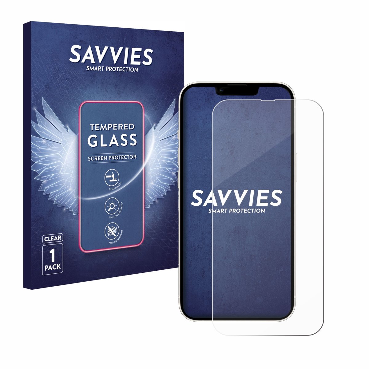 Savvies - Glas Screenprotector voor Apple iPhone 13 / 13 Pro - Gehard Beschermglas 9H