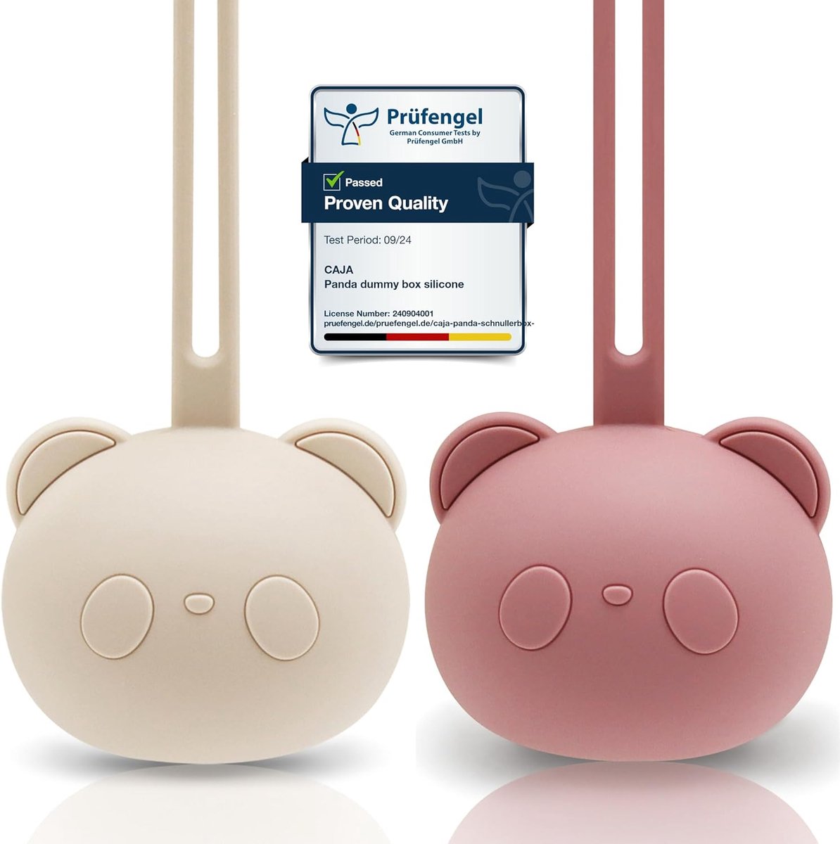Fopspeenbox Siliconen - Speenhouder Opbergdoos - Baby Onderweg - BPA Vrij Voedselveilig - 15.5 x 7.2 x 6 cm