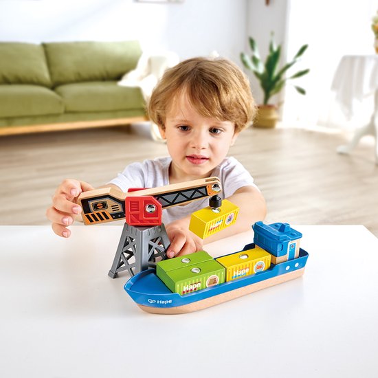 Vrachtschip & Kraan van Playmobil — afbeelding 5