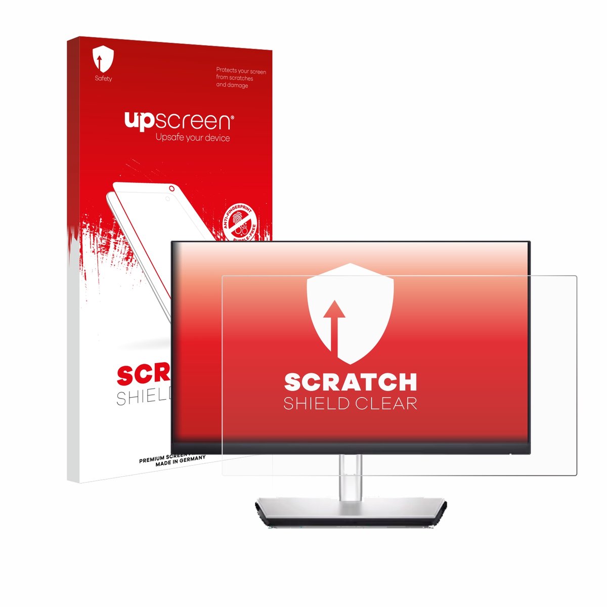 upscreen - Screenprotector voor Dell P2424HT - Folie Beschermfolie transparant