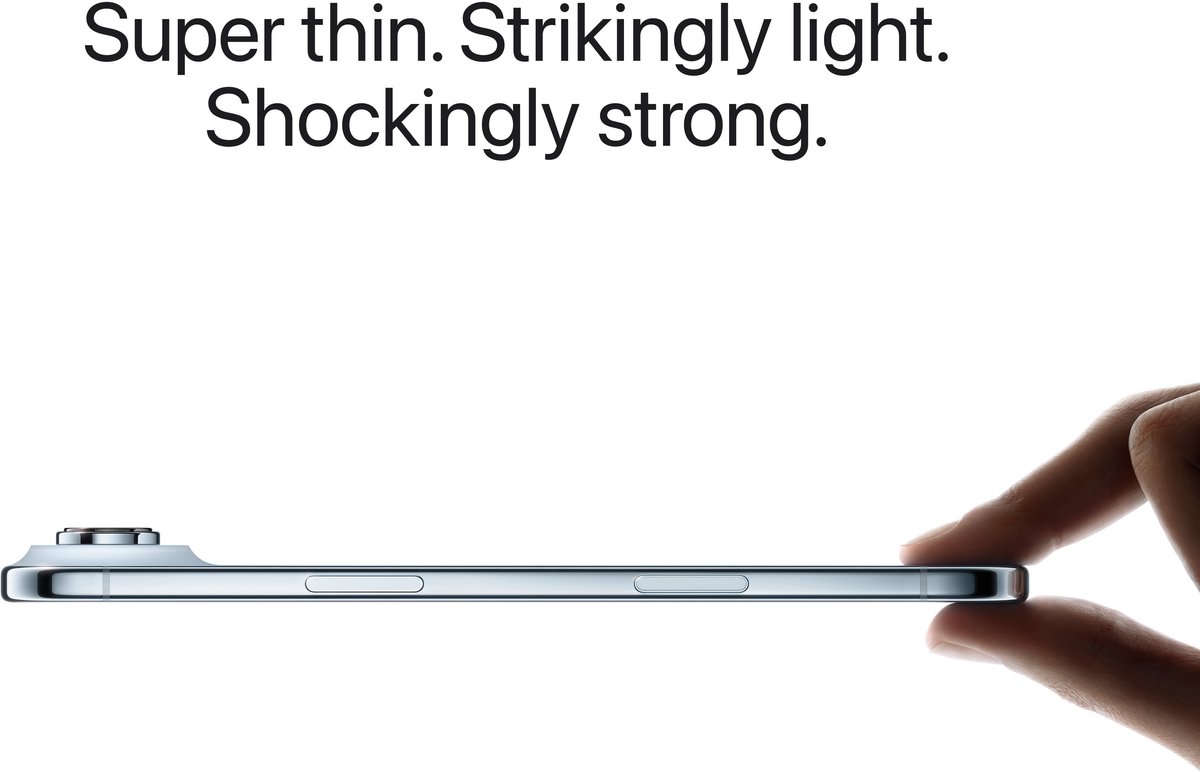 Apple iPhone Air 256GB Space Black - Dunste 5,6mm, 6,5" OLED, A19 Pro-chip, 48MP camera, 5G, eSIM, iOS 26 - Afbeelding 2