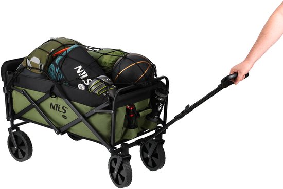 NILS CAMP NC2602 - Bolderkar - 150 litra - Groen - Stalen Frame van Merkloos — afbeelding 3