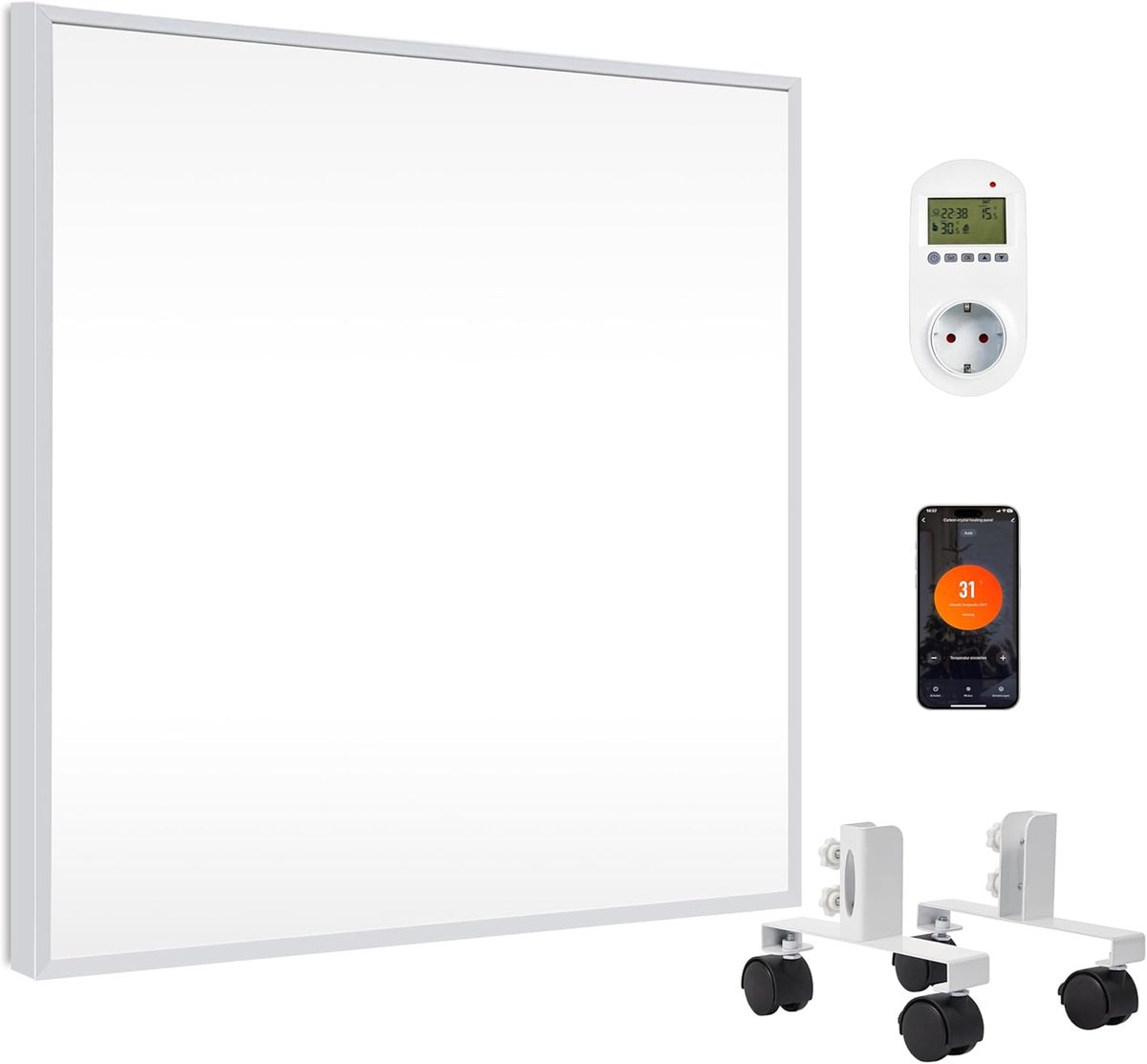 Infrarood Verwarming - Elektrische Straler - Ruimte Verwarmen - Slimme Thermostaat - 350 W