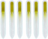 Glazen nagelvijl geel 6 stuks - Glazen nagelvijlen - Persoonlijke verzorging