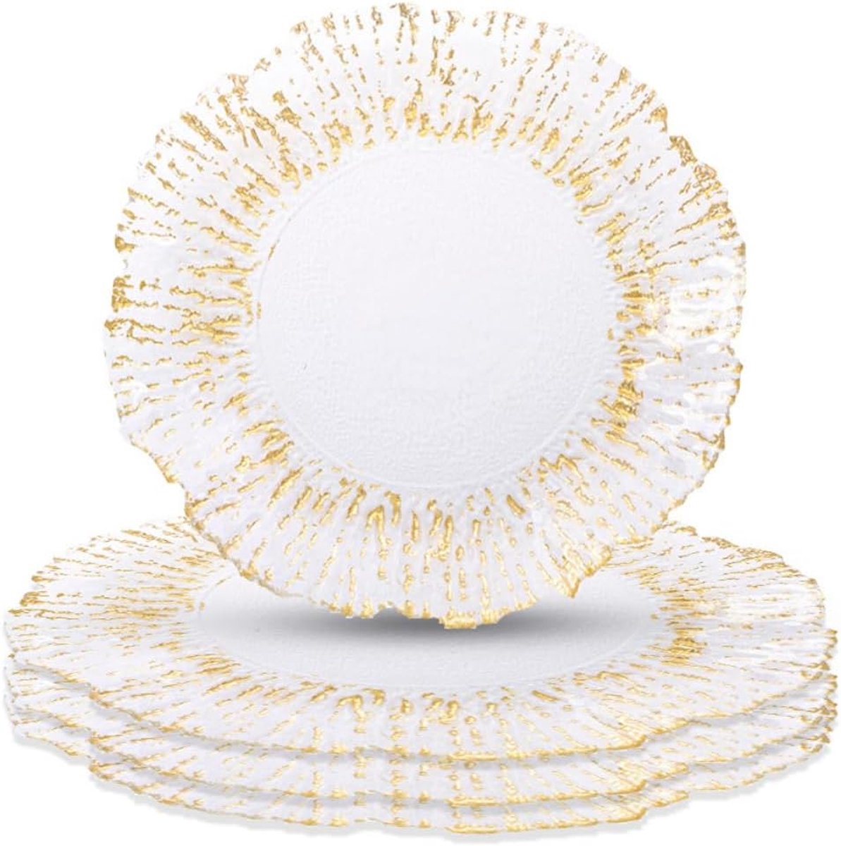 Gouden Charger Plate 33 cm - Set van 4