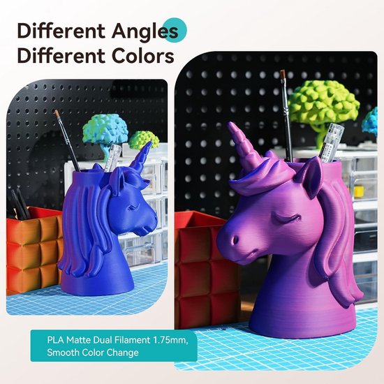 Pc 252 Printer 3D Print Filament - PLA Materiaal - Modelleren Ontwerpen - Tweekleurig ...