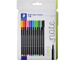 Feutre fin STAEDTLER triplus - 12 couleurs - 0,3 mm