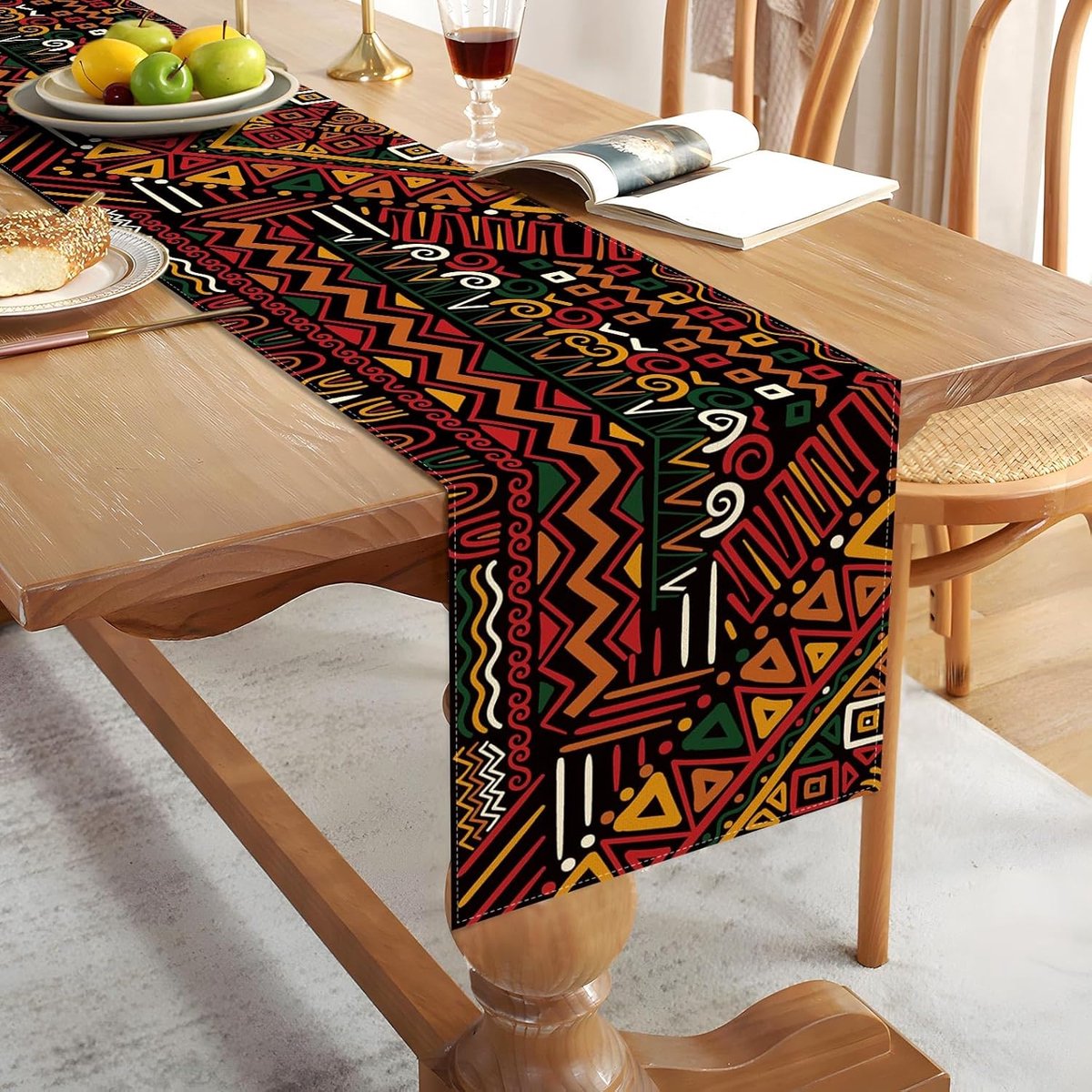 Tafelloper voor Kwanzaa en Afro-Amerikaans Erfgoed Festival Decoratie