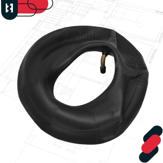 KOTARBAU® Binnenband Kruiwagen, Gummi, 3.50-4, Zwart, met Haakse Ventiel, ⌀ 24 cm, Reserveband Transportwagen, Binnenband Tuinwagen van KOTARBAU — afbeelding 5