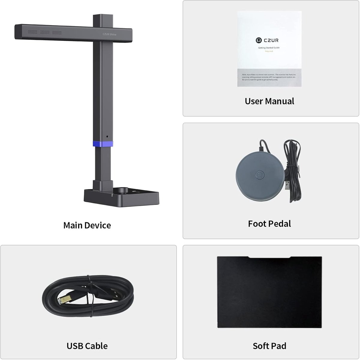 Boekenscanner A3 24MP – Opvouwbare Documentenscanner met AI Curve-correctie, Dubbel LED-vullicht, OCR & Uitvoer naar PDF, Word & Excel | Windows & Mac thumbnail 8