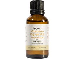Laveen Olive Drops Vitamine D3 + K2 - Baby & Kind - Druppels - Vegan - 100% natuurlijk