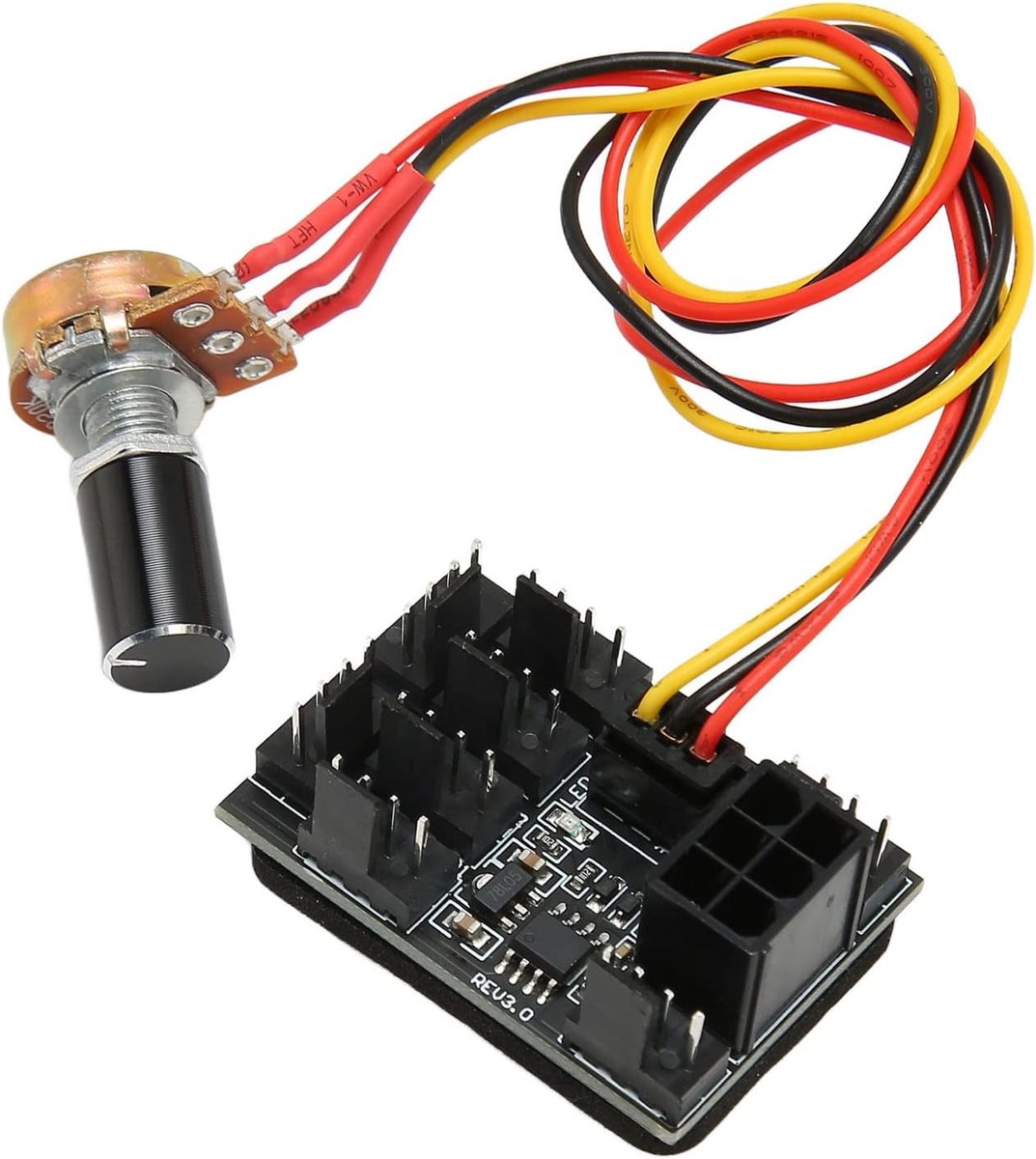 Ventilator Hub - PC Fan Splitter - Koeling PC - 8 Poorten - 300mm Kabel