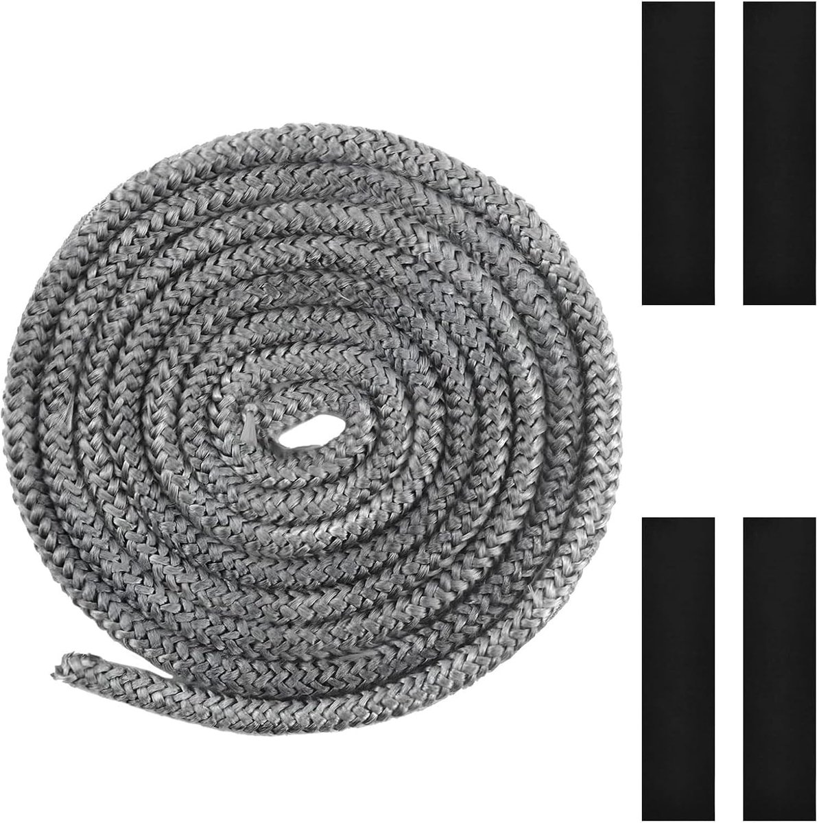 Hittebestendige Glasvezel Afdichtkoord 8mm x 3m voor Oven, Kachel en Open Haard Deur