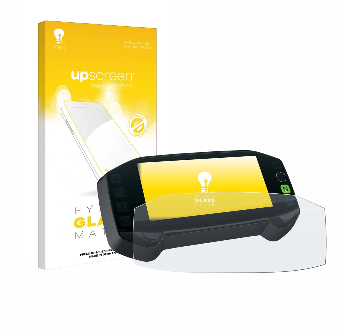 upscreen - Screenprotector voor Suzuki DR-Z4S 2025 - Folie Beschermfolie Beschermglas matte