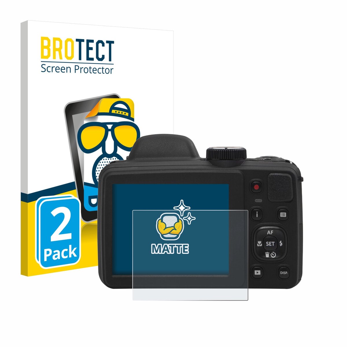 BROTECT - Screenprotector voor Kodak Pixpro AZ405 - Folie Beschermfolie matte 2 Stuks