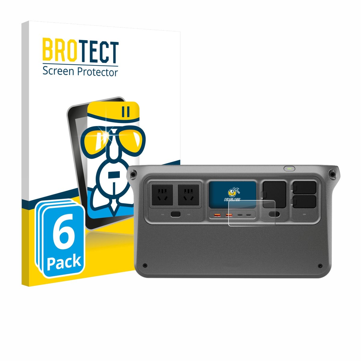 Screenprotector 6 Stuks voor DJI Power 1000 Beschermglas transparant