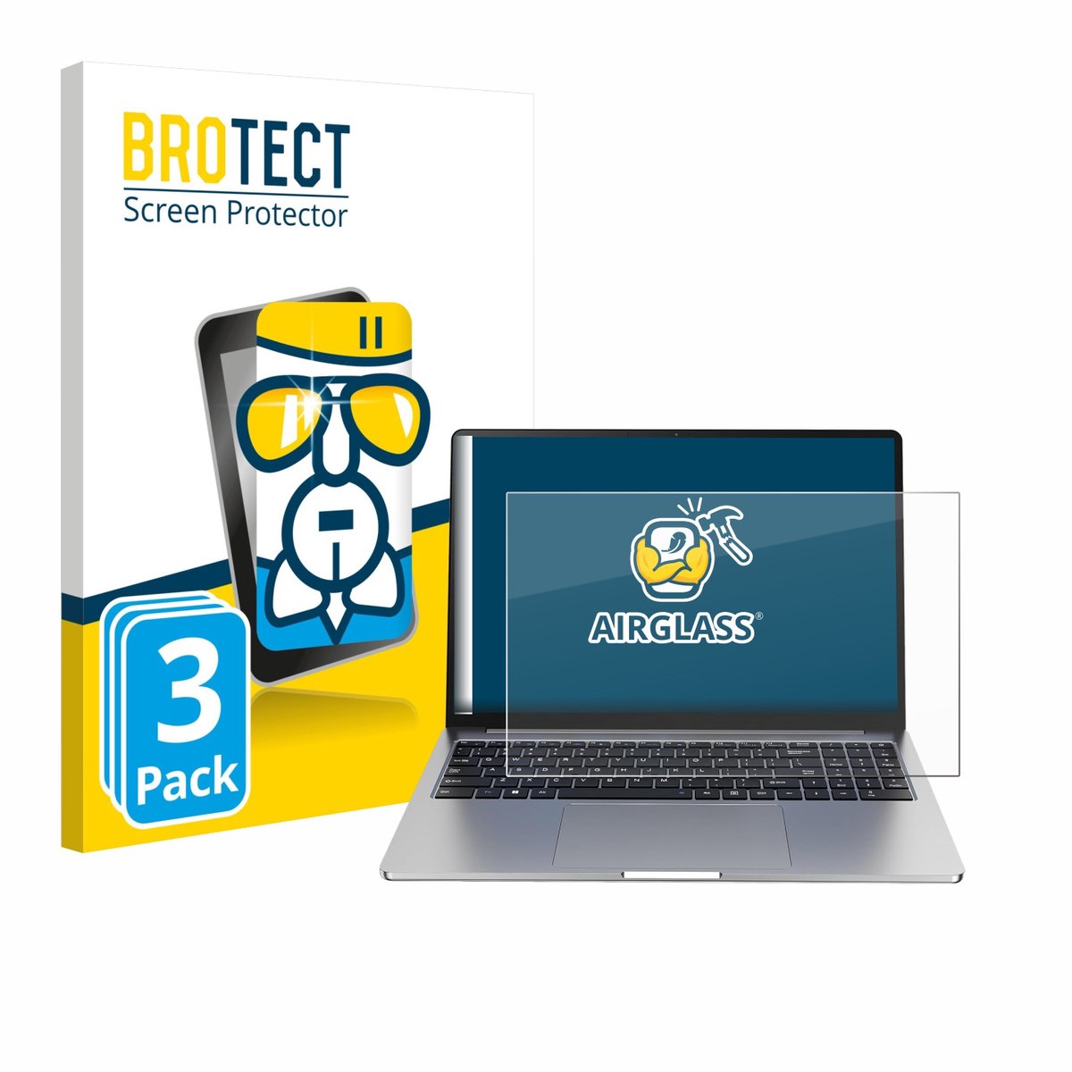 Screenprotector 3 Stuks voor Acemagic AX16 Beschermglas transparant