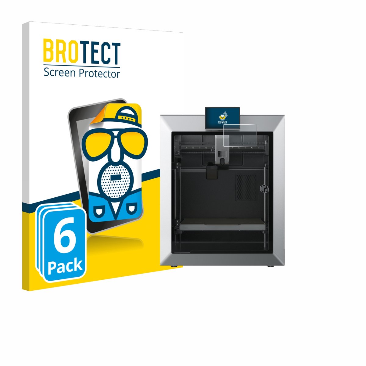BROTECT - Screenprotector voor Qidi Tech Q2 - Folie Beschermfolie matte 6 Stuks
