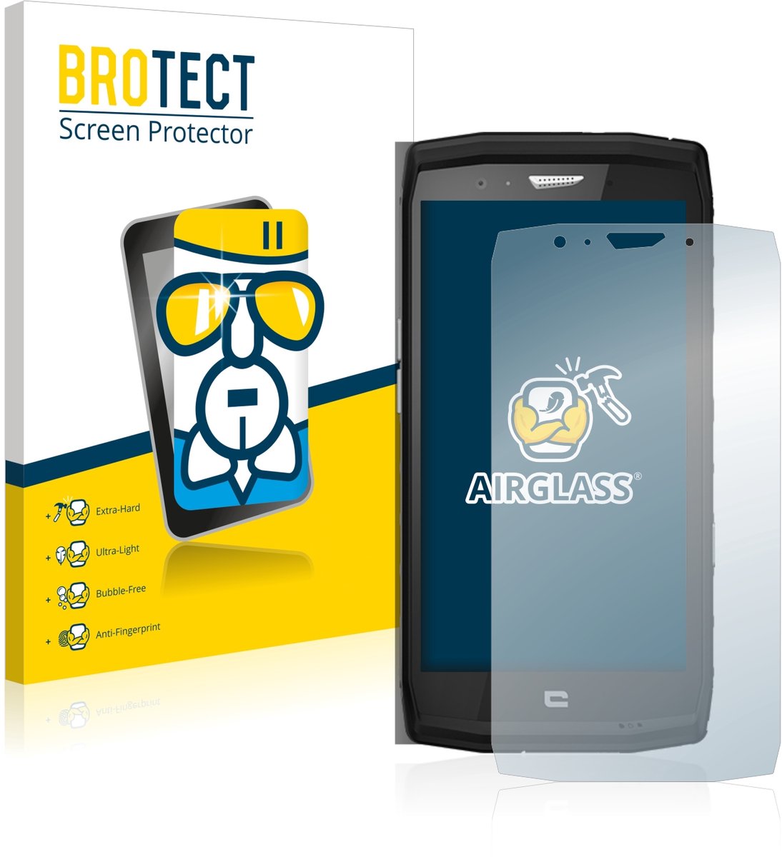 Screenprotector voor Crosscall Trekker X4 Beschermglas transparant