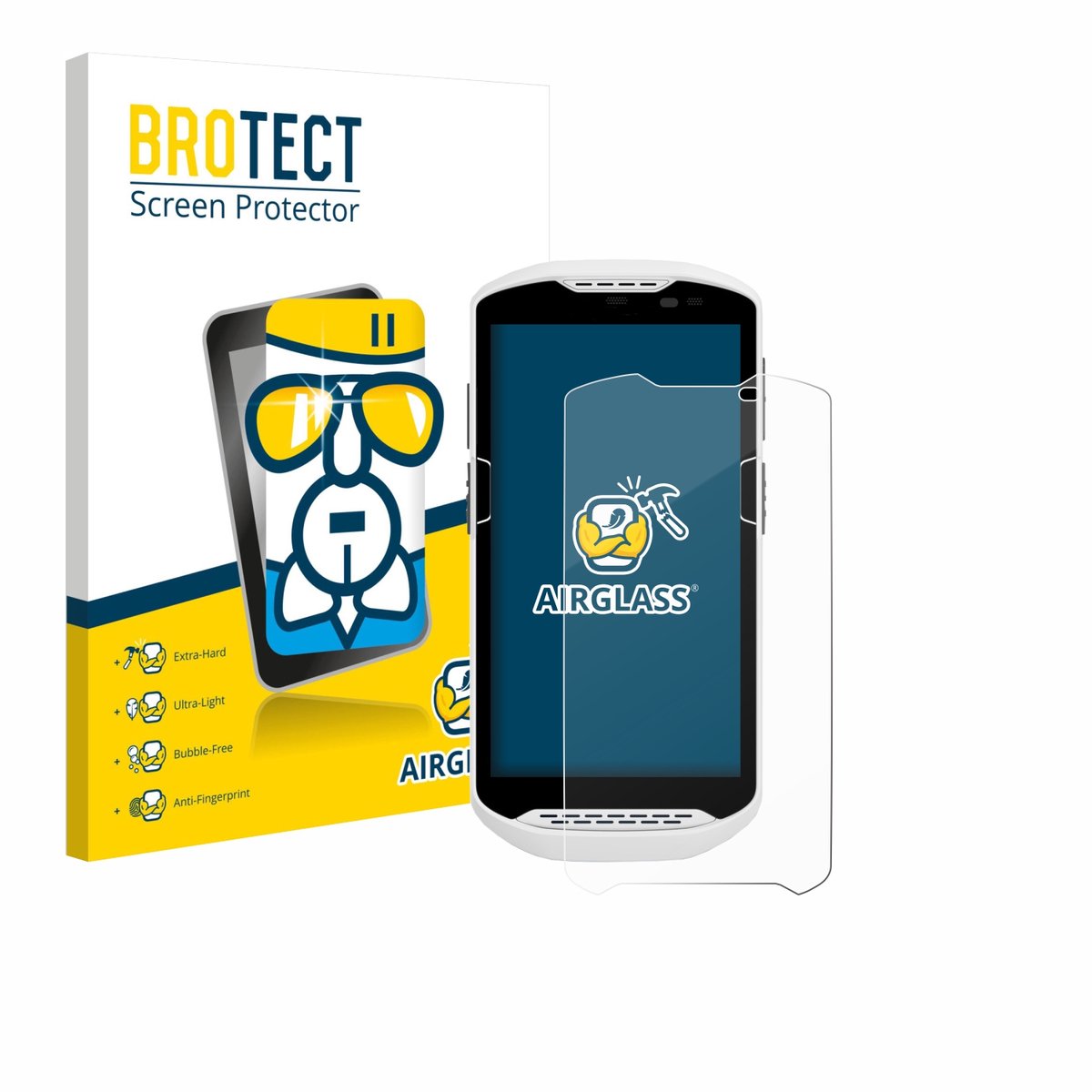 Screenprotector voor Zebra TC57ax Beschermglas transparant