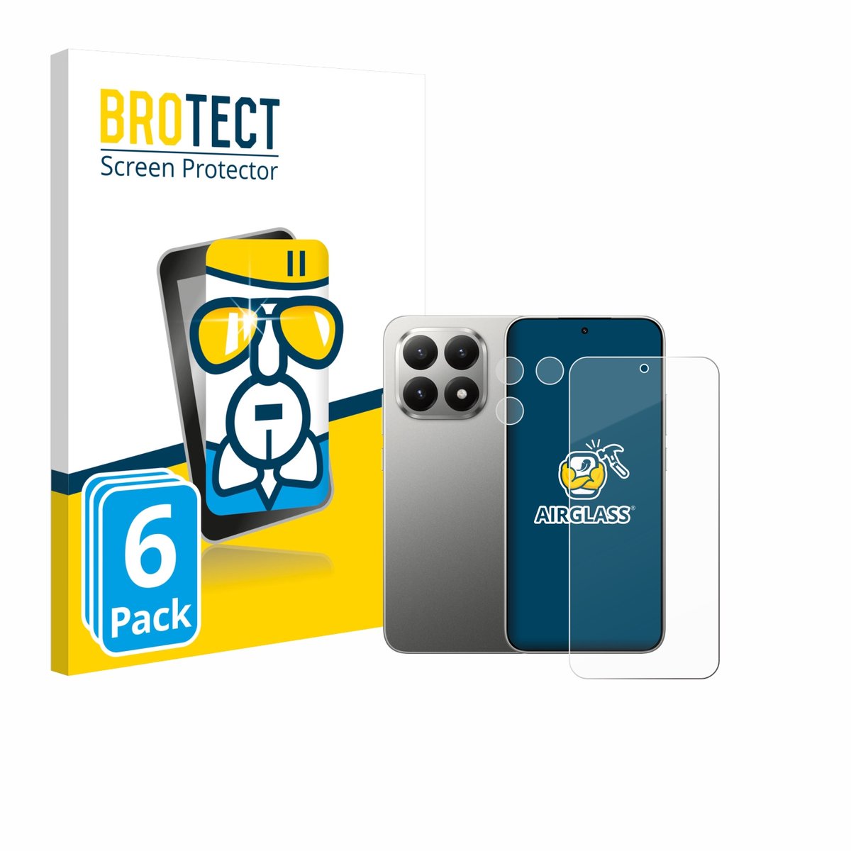 Screenprotector 6 Stuks voor Xiaomi 15T (Voor+Camera) Beschermglas transparant