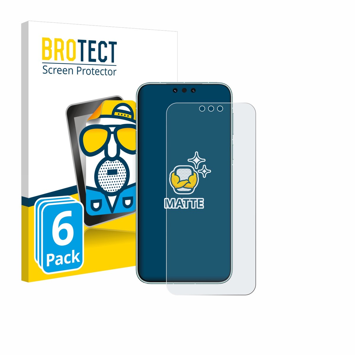 BROTECT - Screenprotector voor Huawei Mate 80 Pro Max - Folie Beschermfolie matte 6 Stuks