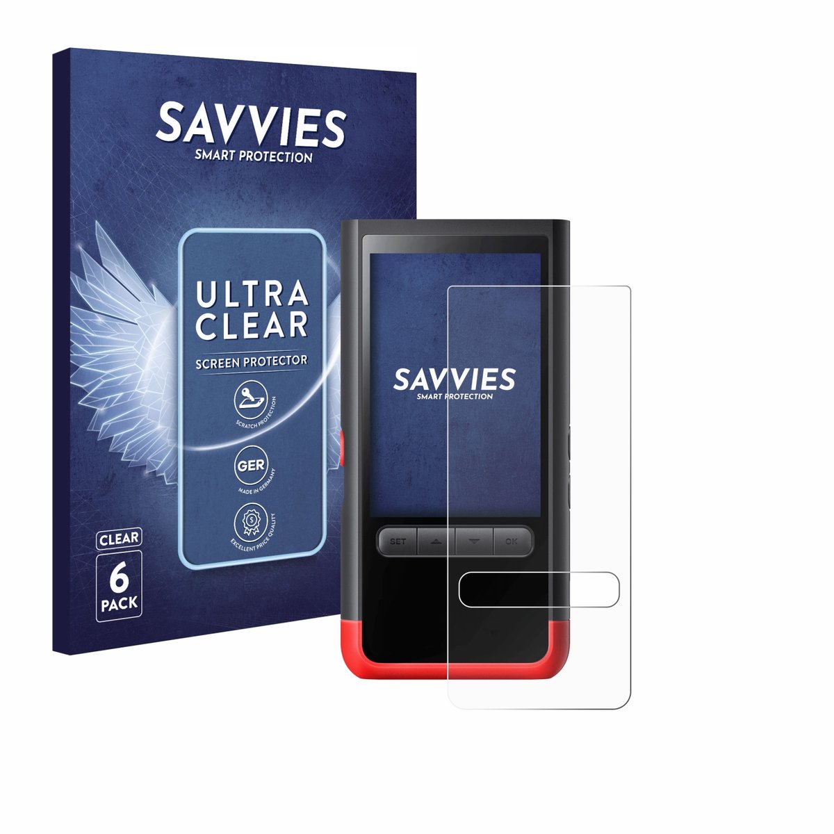 Savvies - Screenprotector voor ThermoMaven P2 - Folie Beschermfolie transparant 6 Stuks