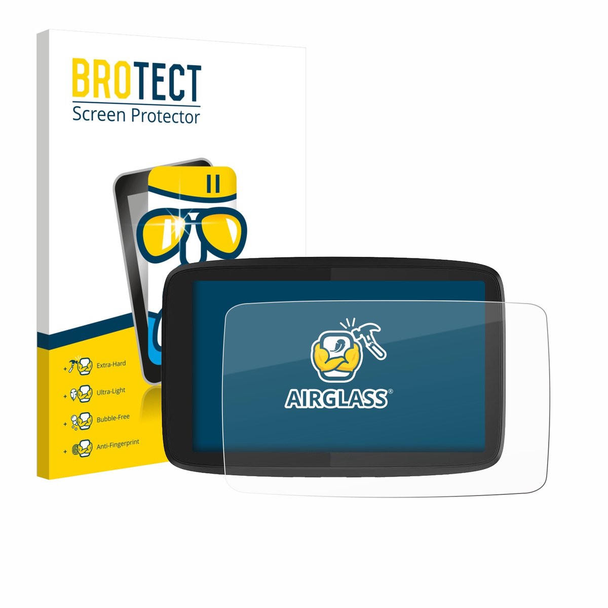 Screenprotector voor TomTom GO Camper Tour Beschermglas transparant