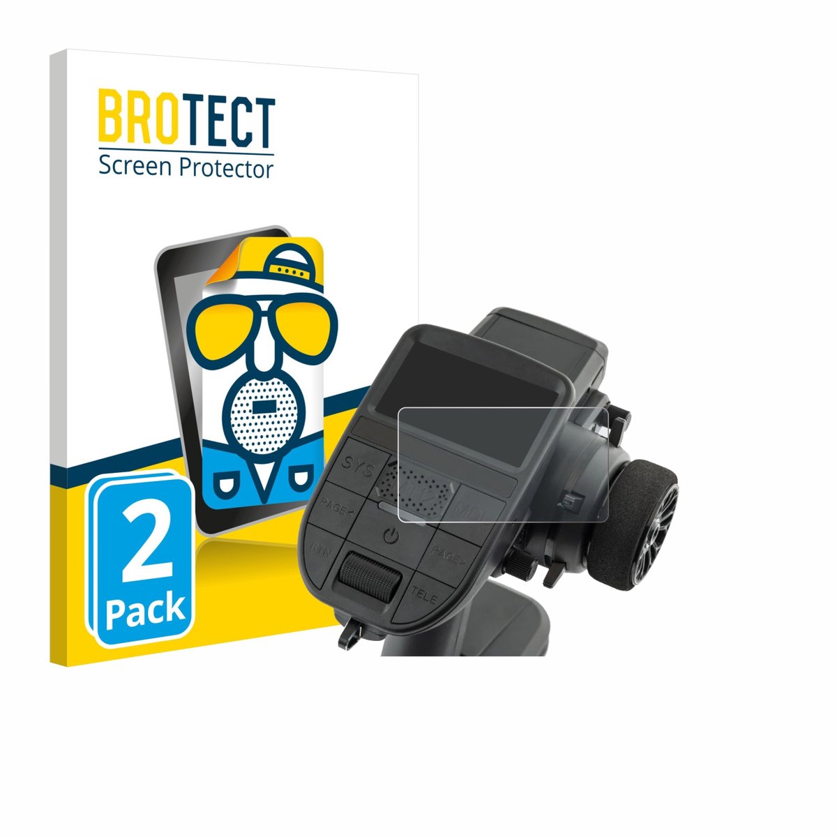 BROTECT - Screenprotector voor Radiomaster MT12 - Folie Beschermfolie matte 2 Stuks