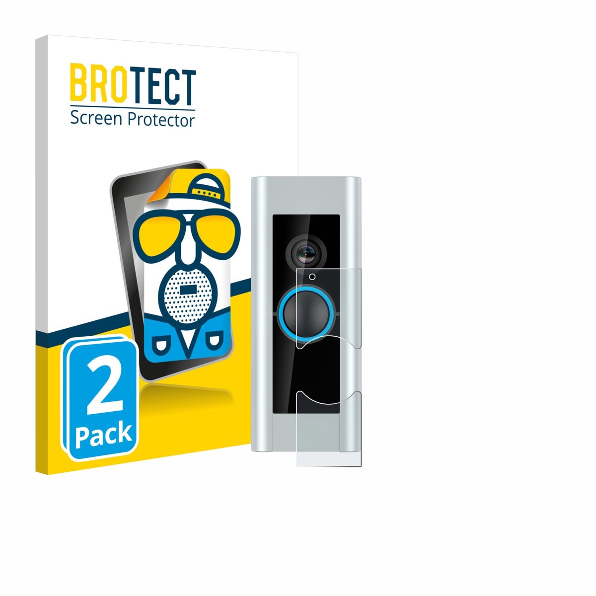 BROTECT - Screenprotector voor Ring Video Doorbell Pro (Version 2) - Folie Beschermfolie matte 2 Stuks
