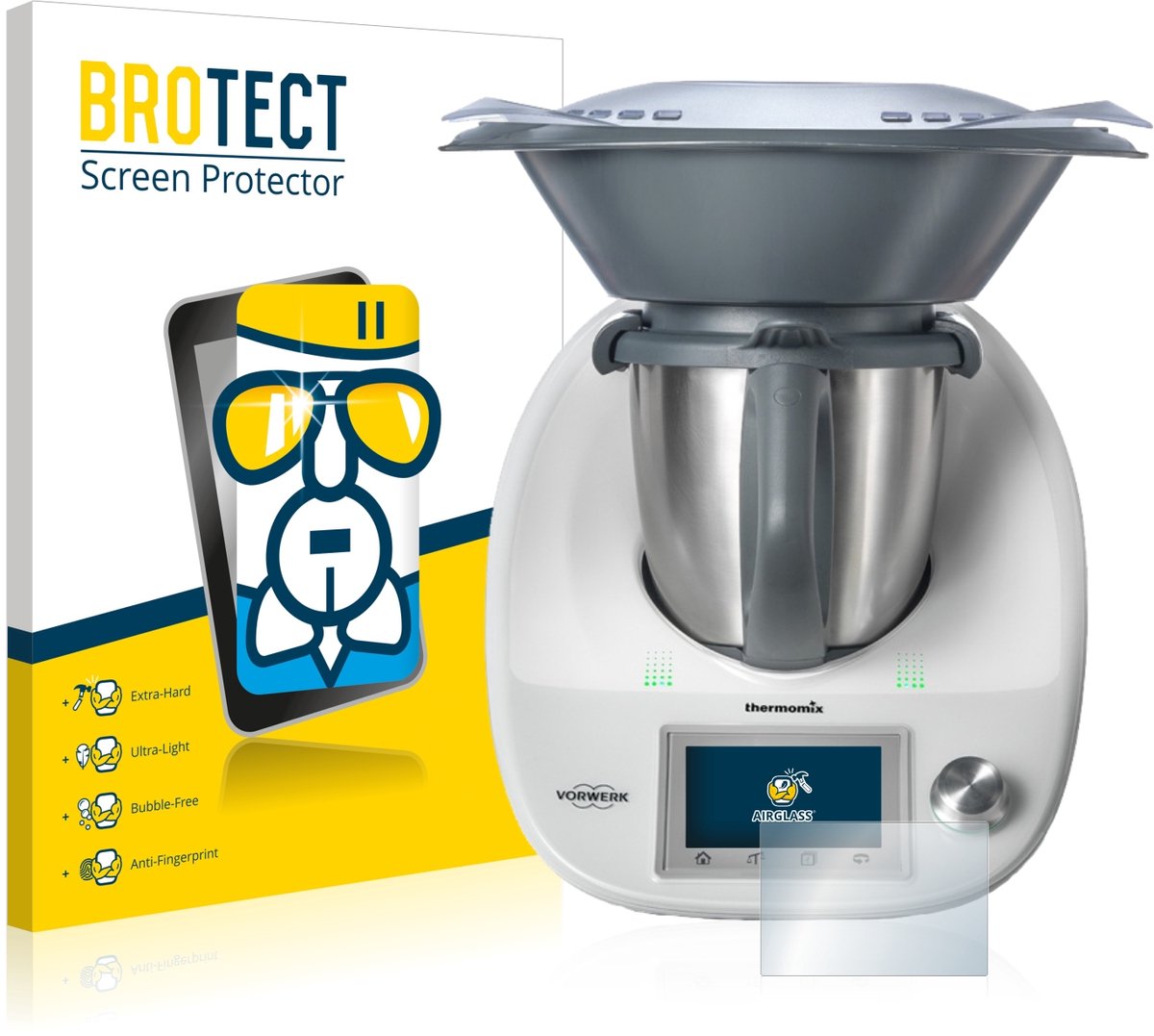 Screenprotector voor Vorwerk Bimby TM5 Beschermglas transparant