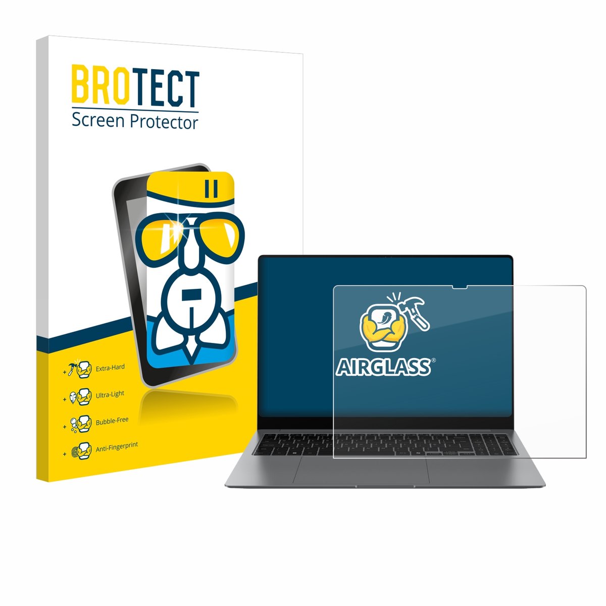 Screenprotector voor Samsung Galaxy Book5 Pro 16" Beschermglas transparant