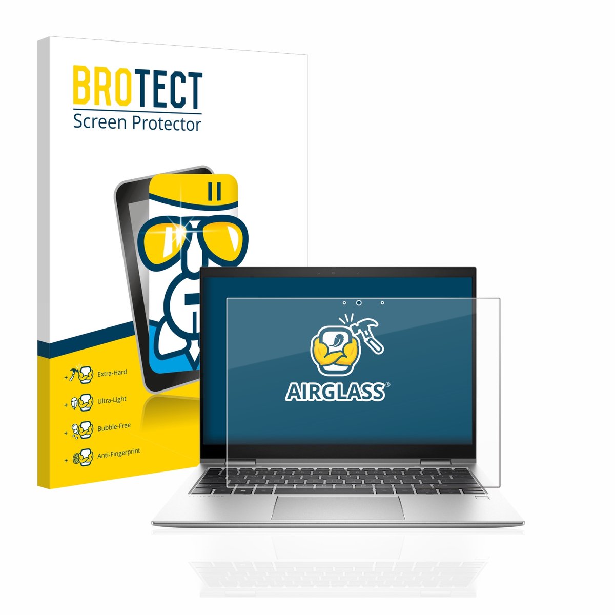 Screenprotector voor HP EliteBook x360 830 G9 Beschermglas transparant