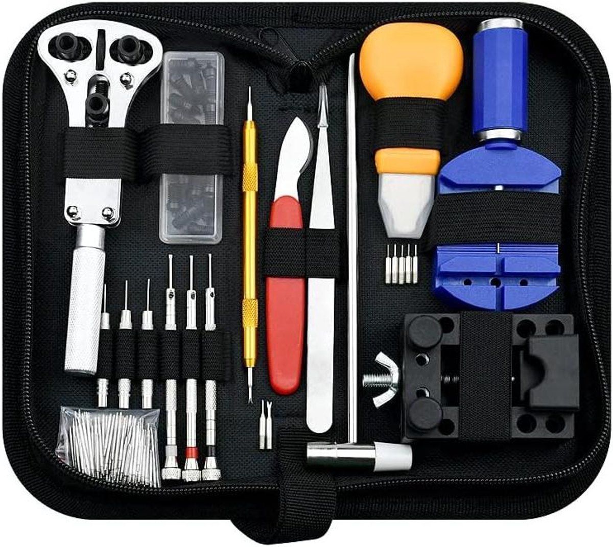 147-delige horlogereparatiegereedschapsset met veerpen, horlogeverbindingspen en rugopener - horlogeonderhoudssets gereedschap