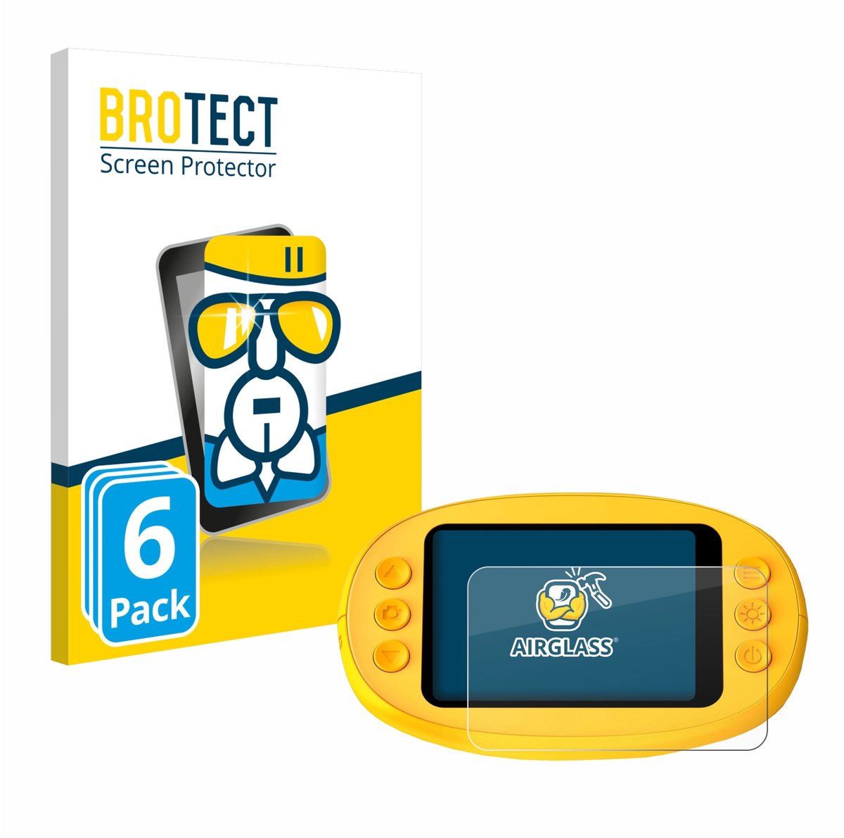 Screenprotector 6 Stuks voor Ashfly inskam 382 Beschermglas transparant
