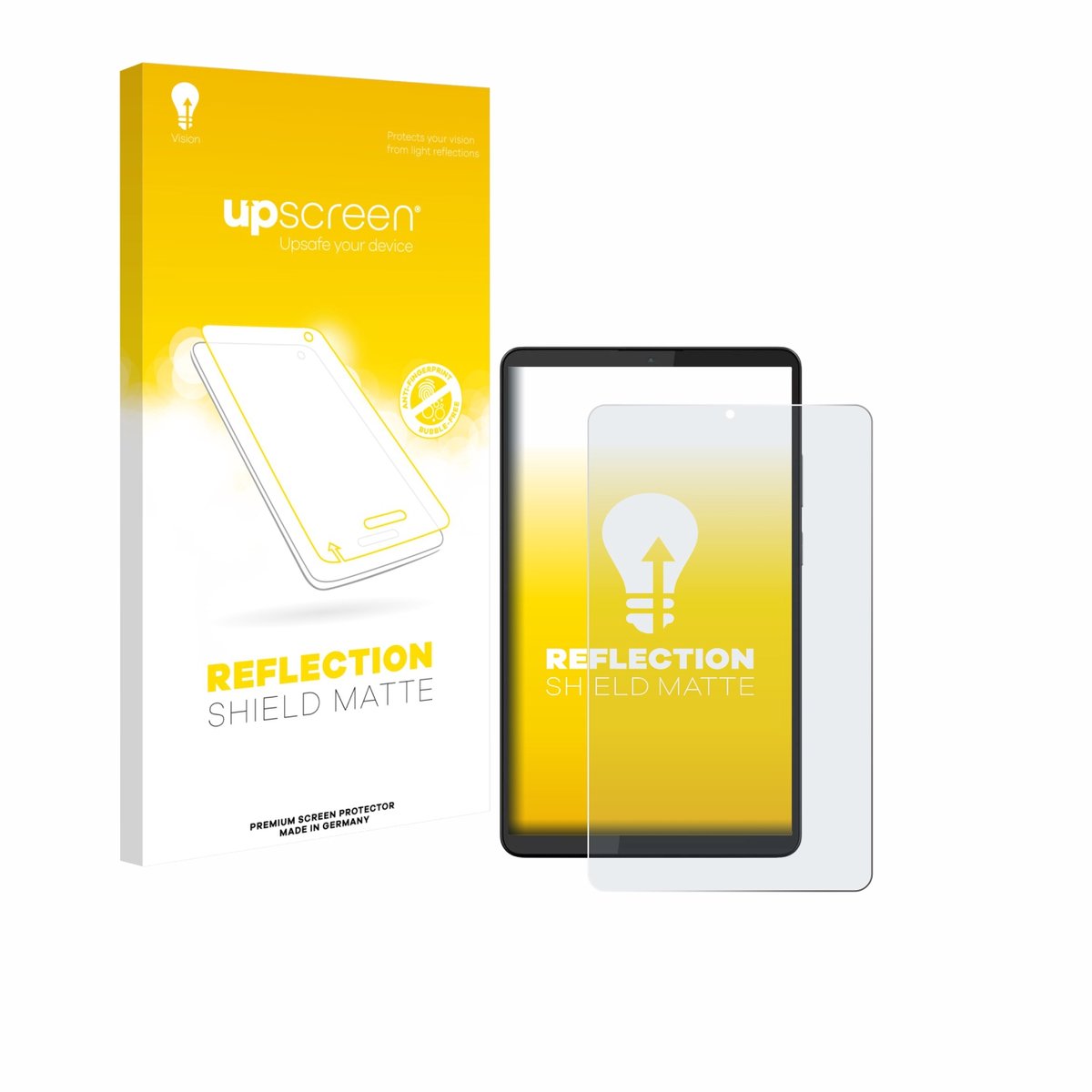 upscreen - Screenprotector voor Lenovo Tab One 8.7" - Folie Beschermfolie anti glare matte