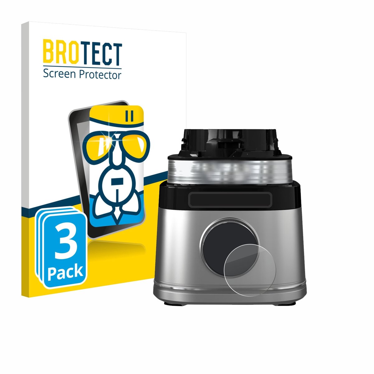 Screenprotector 3 Stuks voor Ninja Detect Power Pro Beschermglas transparant