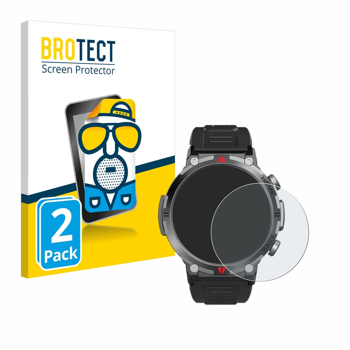 BROTECT - Screenprotector voor IFMDA S100 1.45" - Folie Beschermfolie matte 2 Stuks