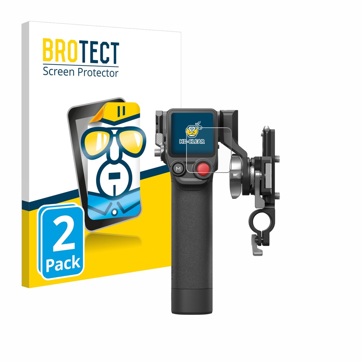 BROTECT - Screenprotector voor DJI Focus Pro- Grip - Folie Beschermfolie transparant 2 Stuks