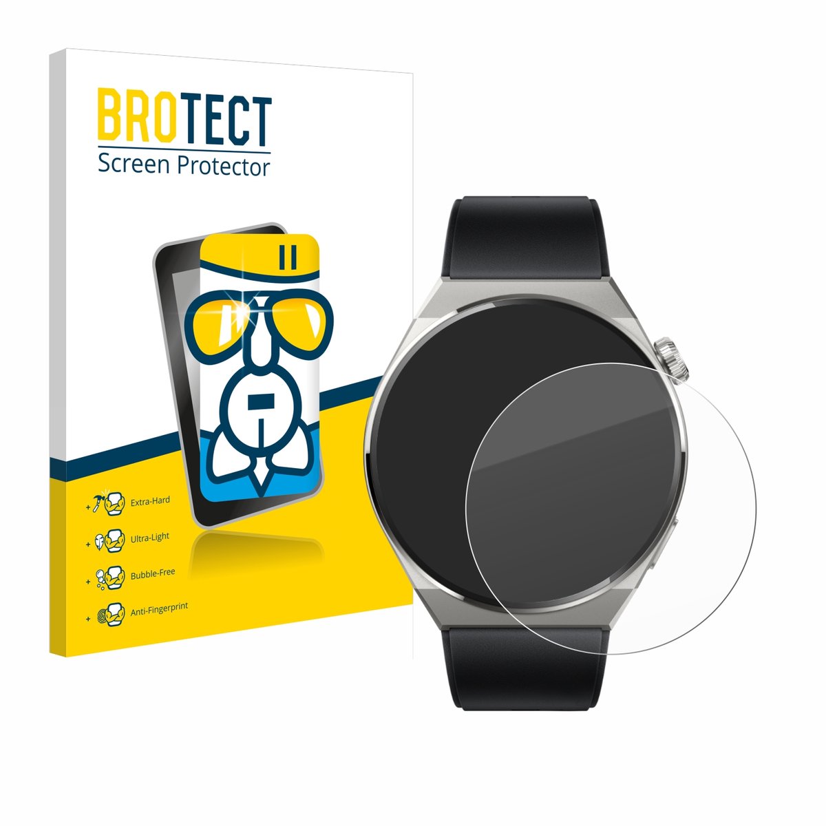 Screenprotector voor Huawei Watch GT 3 Pro Titanium (46mm) Beschermglas transparant