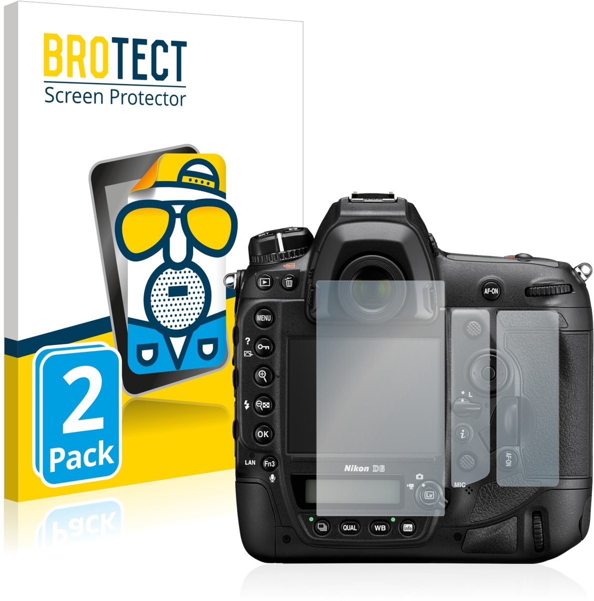 BROTECT - Screenprotector voor Nikon D6 - Folie Beschermfolie matte 2 Stuks