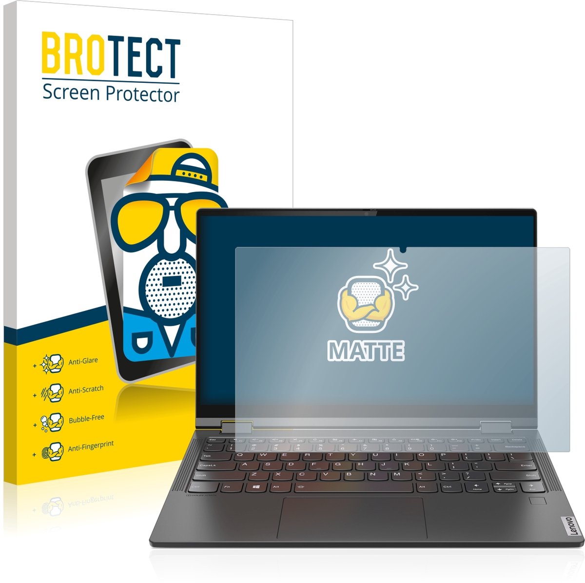 BROTECT - Screenprotector voor Lenovo Yoga C640 - Folie Beschermfolie matte