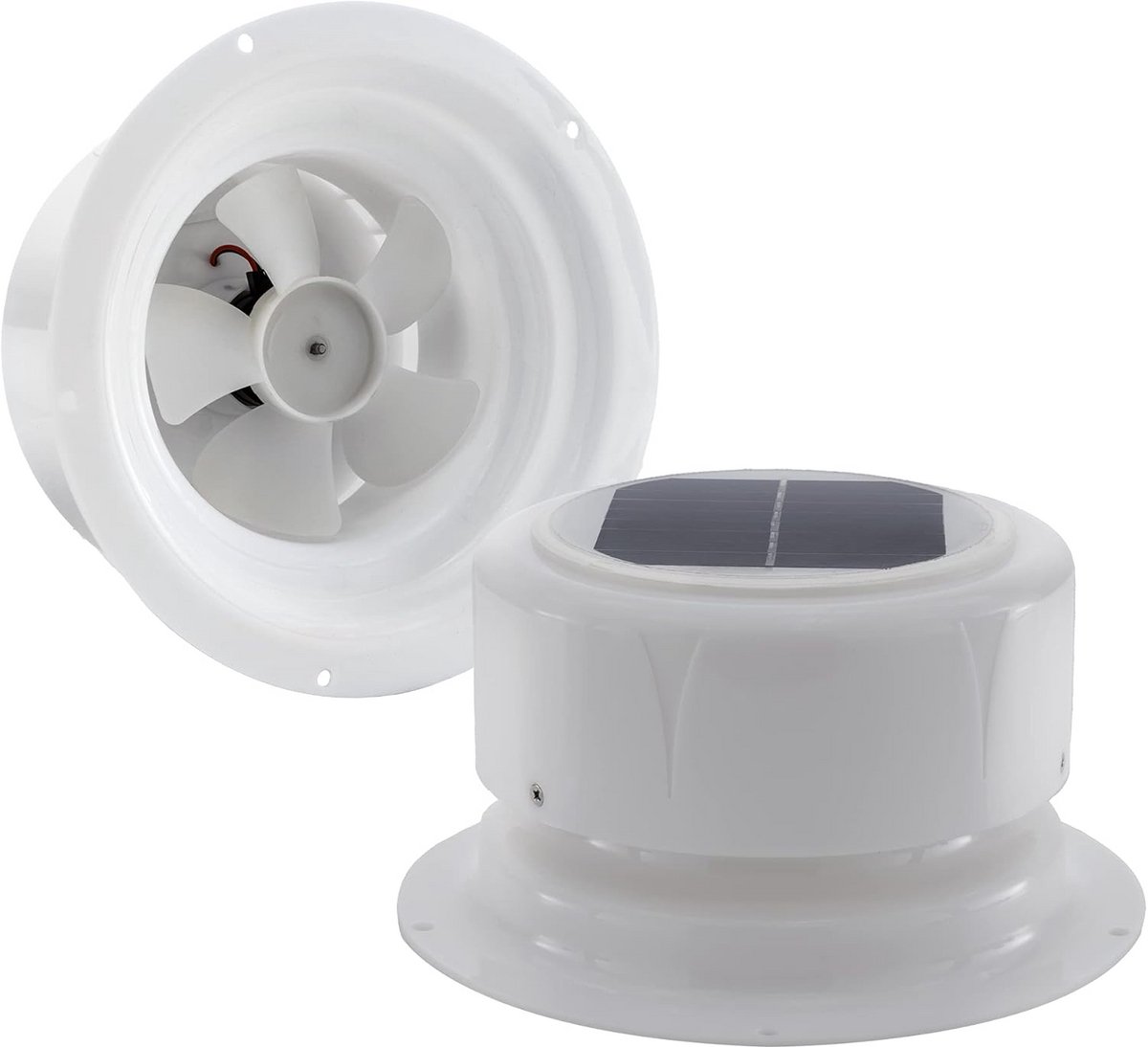 Ventilator op Zonne-energie voor Camperdak - Afvoer Ventilatie voor Caravan, Camper, Schuur