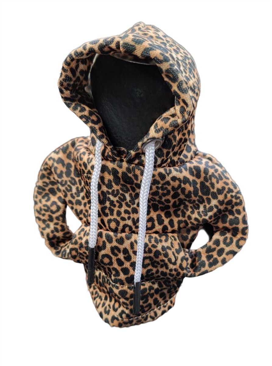 Mj Joys ® - Versnellingspook Hoodie - Universele Pook Cover Met Capuchon - Hoodie Pook Hoes - Versnellingspook Beschermer - Autopook Cover - Pookknop - Luipaard
