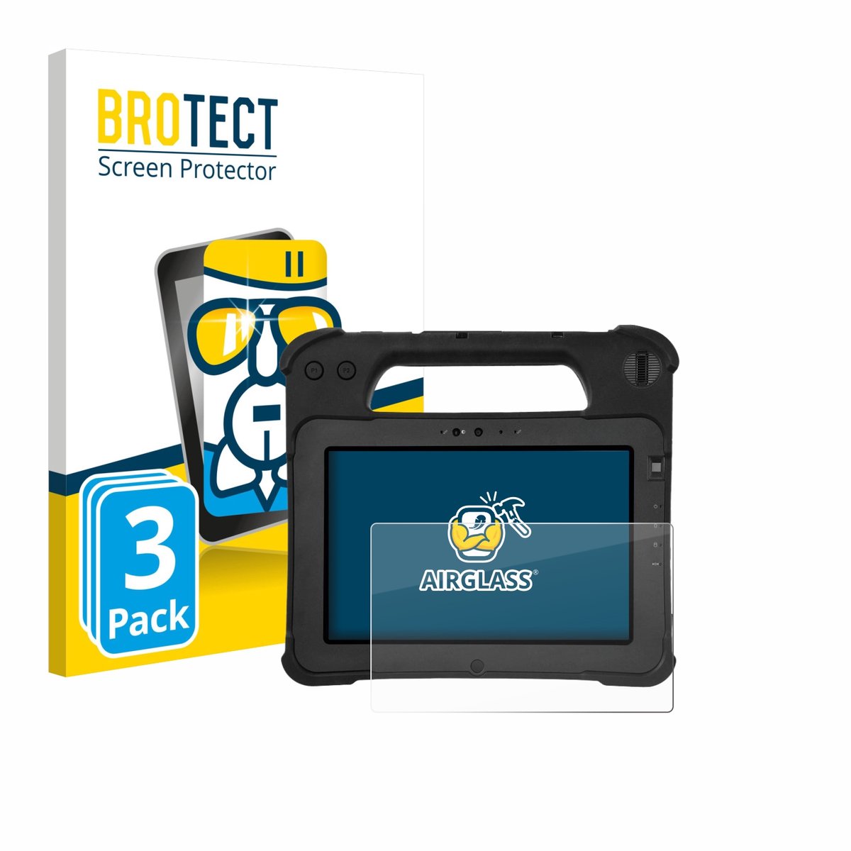 Screenprotector 3 Stuks voor Zebra XPad L10ax Beschermglas transparant
