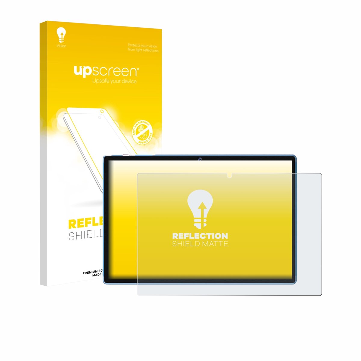 upscreen - Screenprotector voor Biegedy B25 10.1" - Folie Beschermfolie anti glare matte